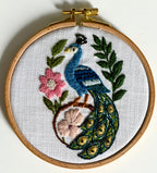 Paige Ream - Peacock on Linen