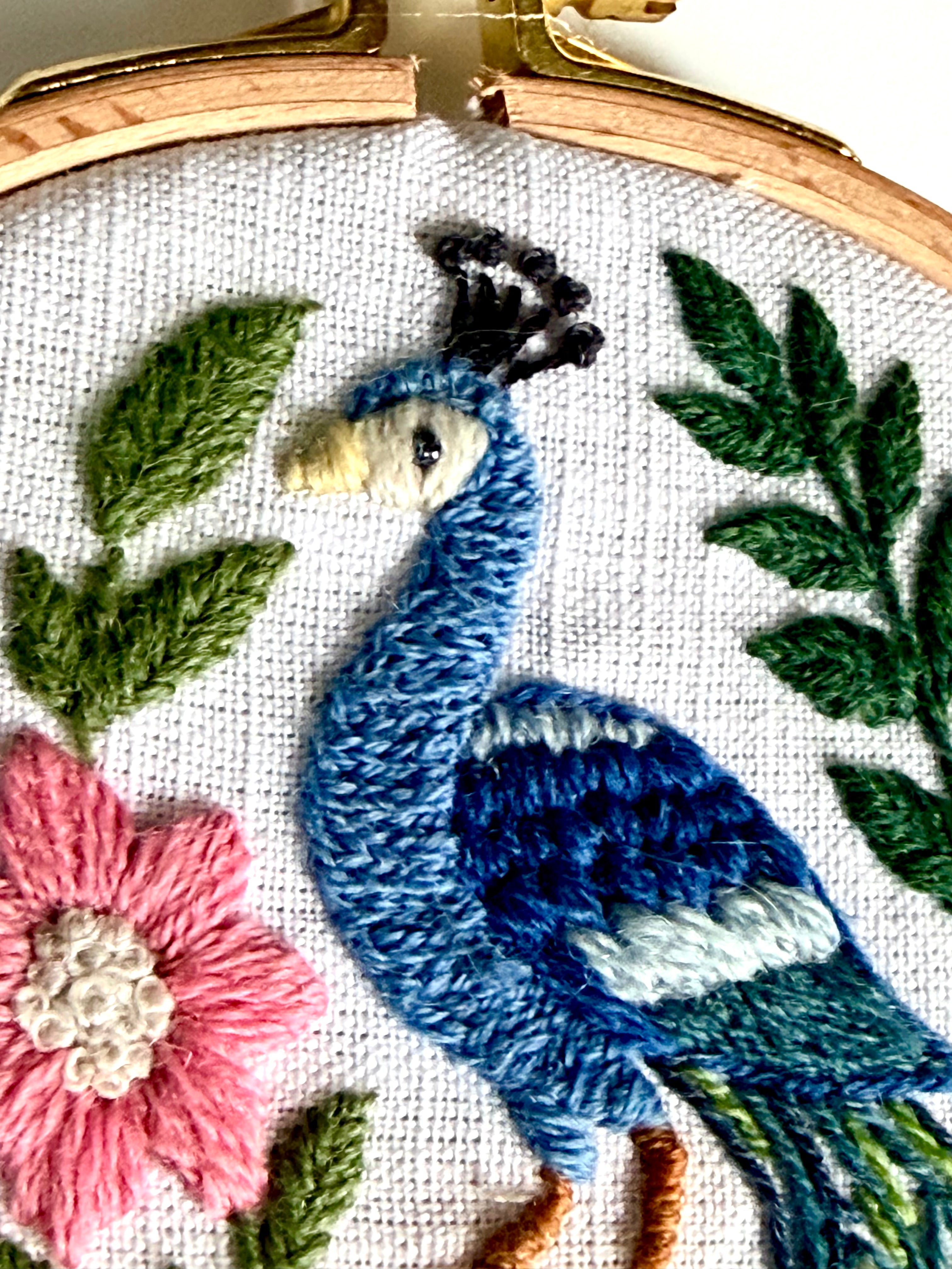 Paige Ream - Peacock on Linen