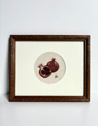 Zoe Luvisi - Framed Pomegranate Embroidery
