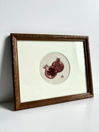 Zoe Luvisi - Framed Pomegranate Embroidery