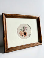Zoe Luvisi - Framed Apricot Embroidery