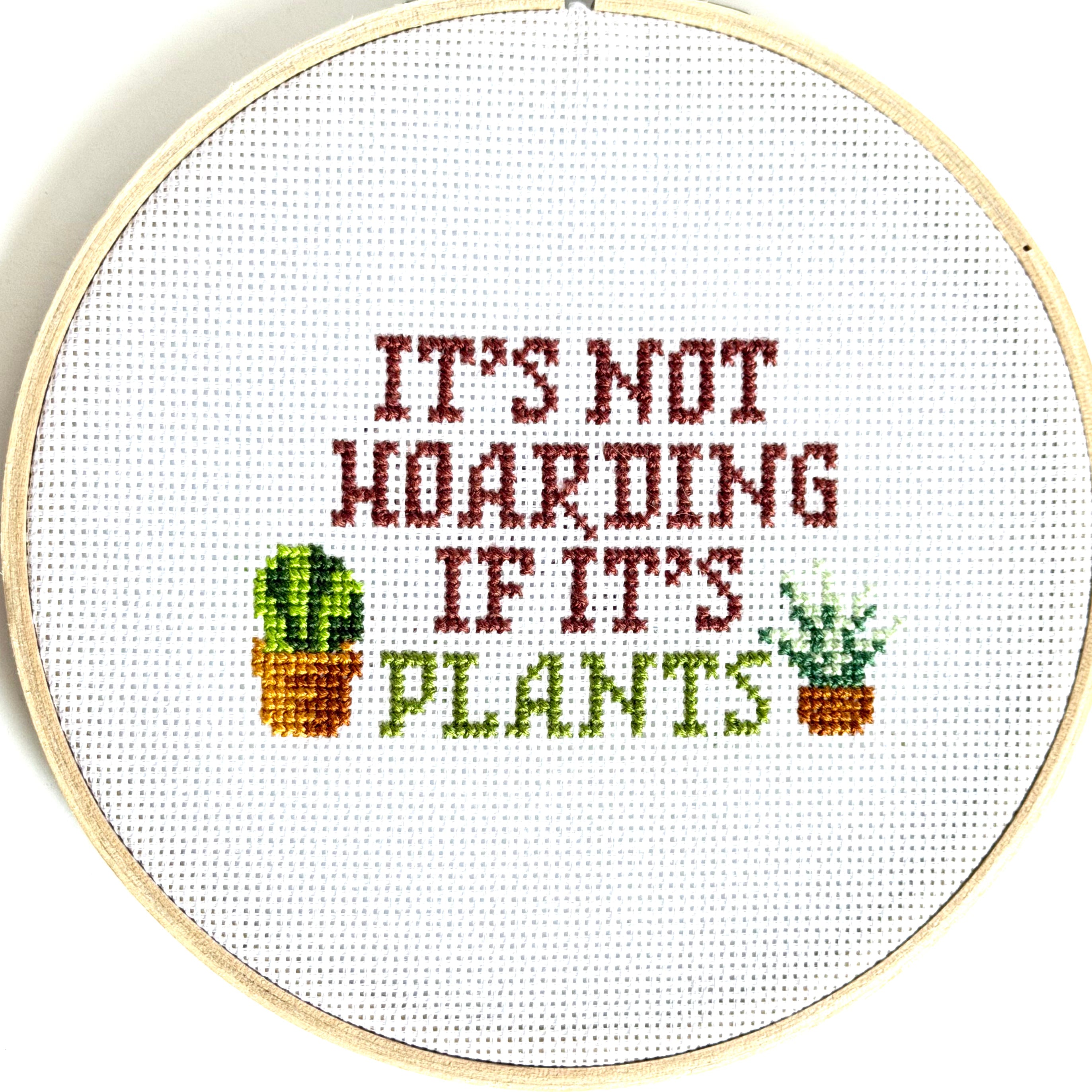 Angela Coltrane - Plant Hoarder Cross-Stitch