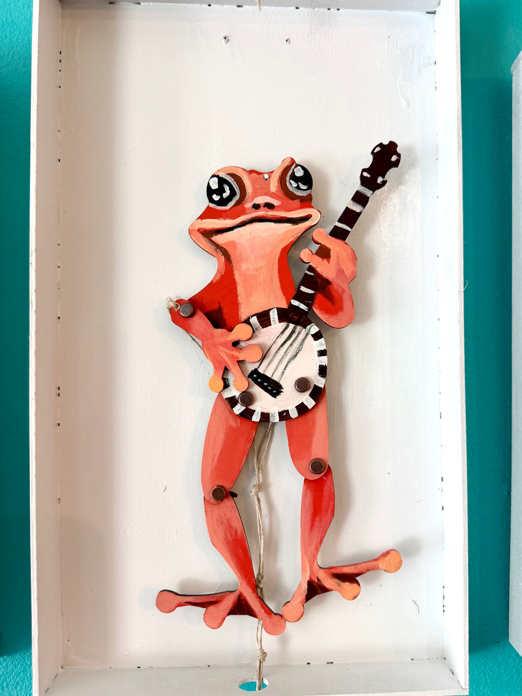 Lakin Fain - Orange Banjo Frog Puppet