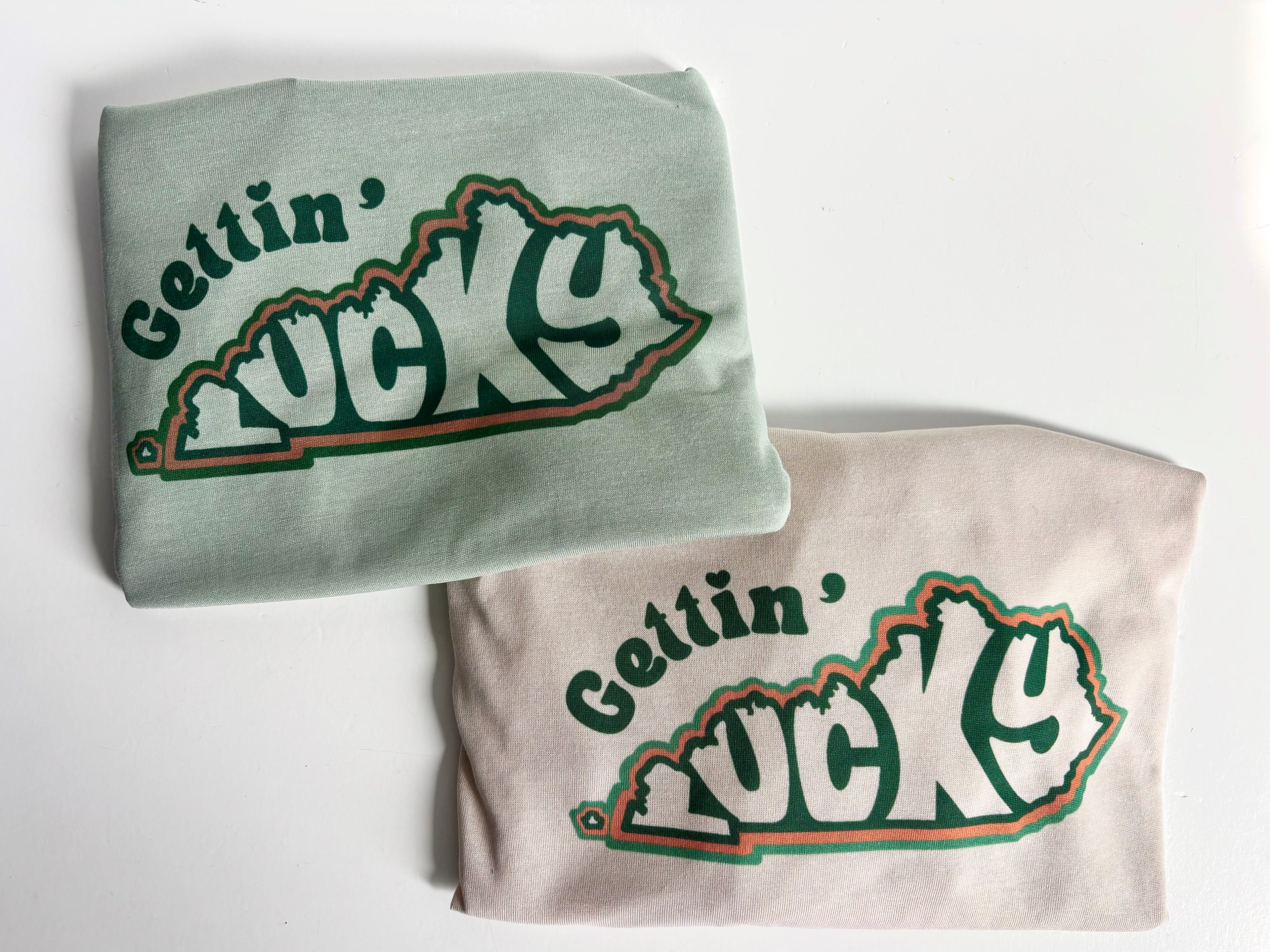 State Crafted - Gettin' "Lucky" in KY Cream Color T-shirt