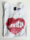 State Crafted - "Derby" Rose Petals White T-shirt