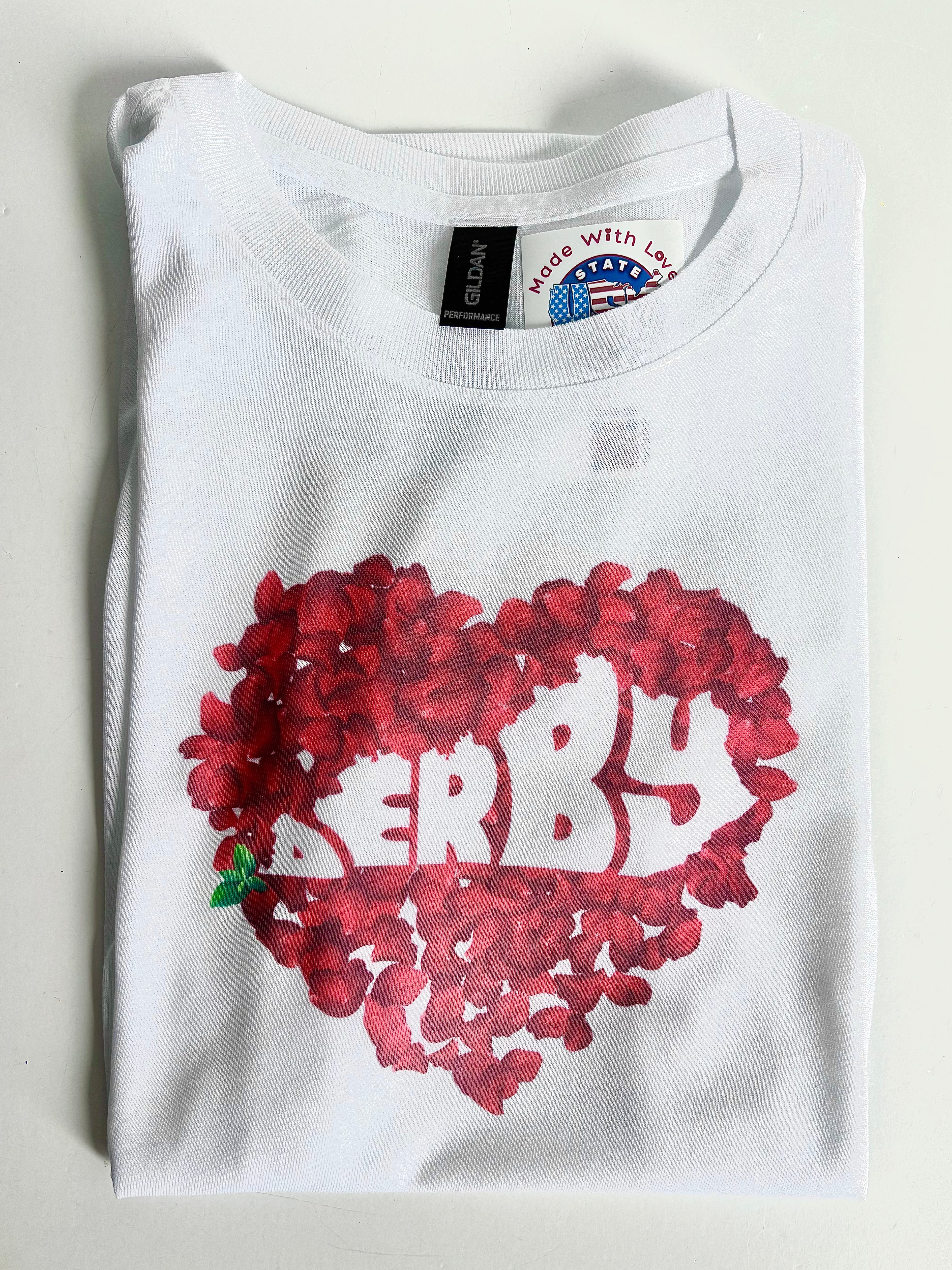 State Crafted - "Derby" Rose Petals White T-shirt