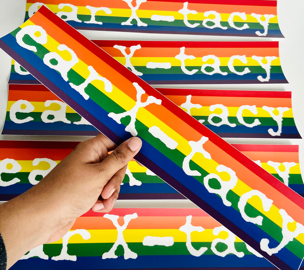 John Timmons - Rainbow Ear-x-tacy Bumper Stickers