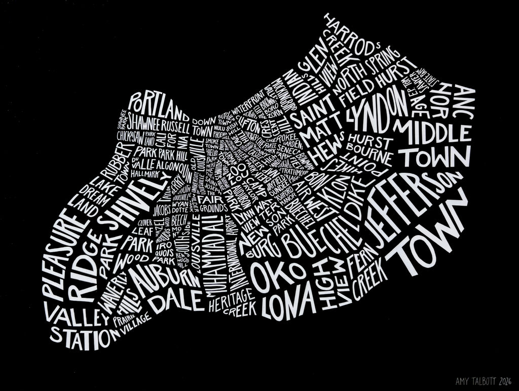 Amy Talbott - Louisville Map Prints