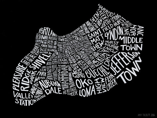 Amy Talbott - Louisville Map Prints