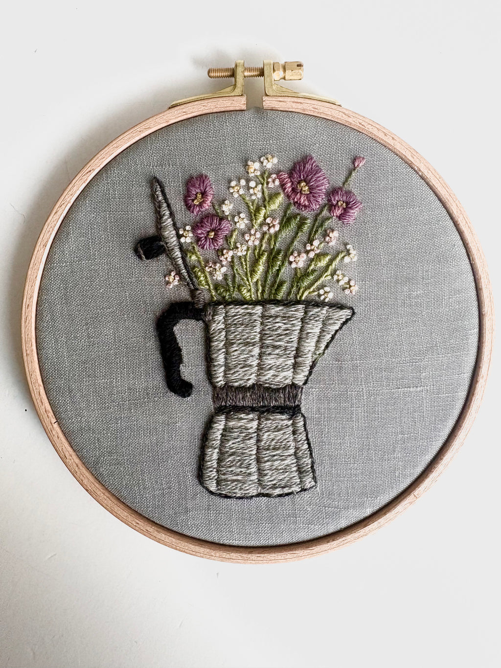 Paige Ream - Moka Pot with Flowers