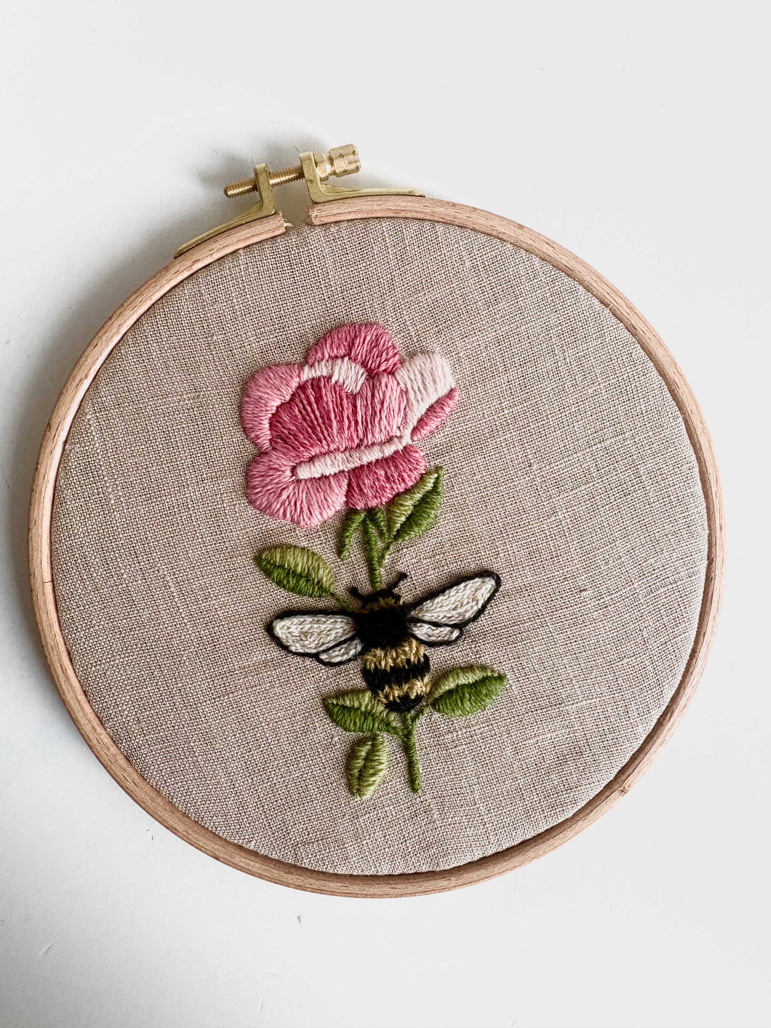 Paige Ream - Pink Flower & Bee