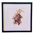 Natasha Sud - Hand Stitched Original Collage - Tiger Eyes