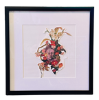 Natasha Sud - Hand Stitched Original Collage - Tiger Eyes