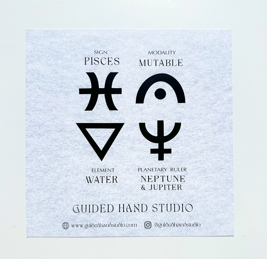 Guided Hand Studio - Zodiac Foil Prints