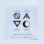 Guided Hand Studio - Zodiac Foil Prints