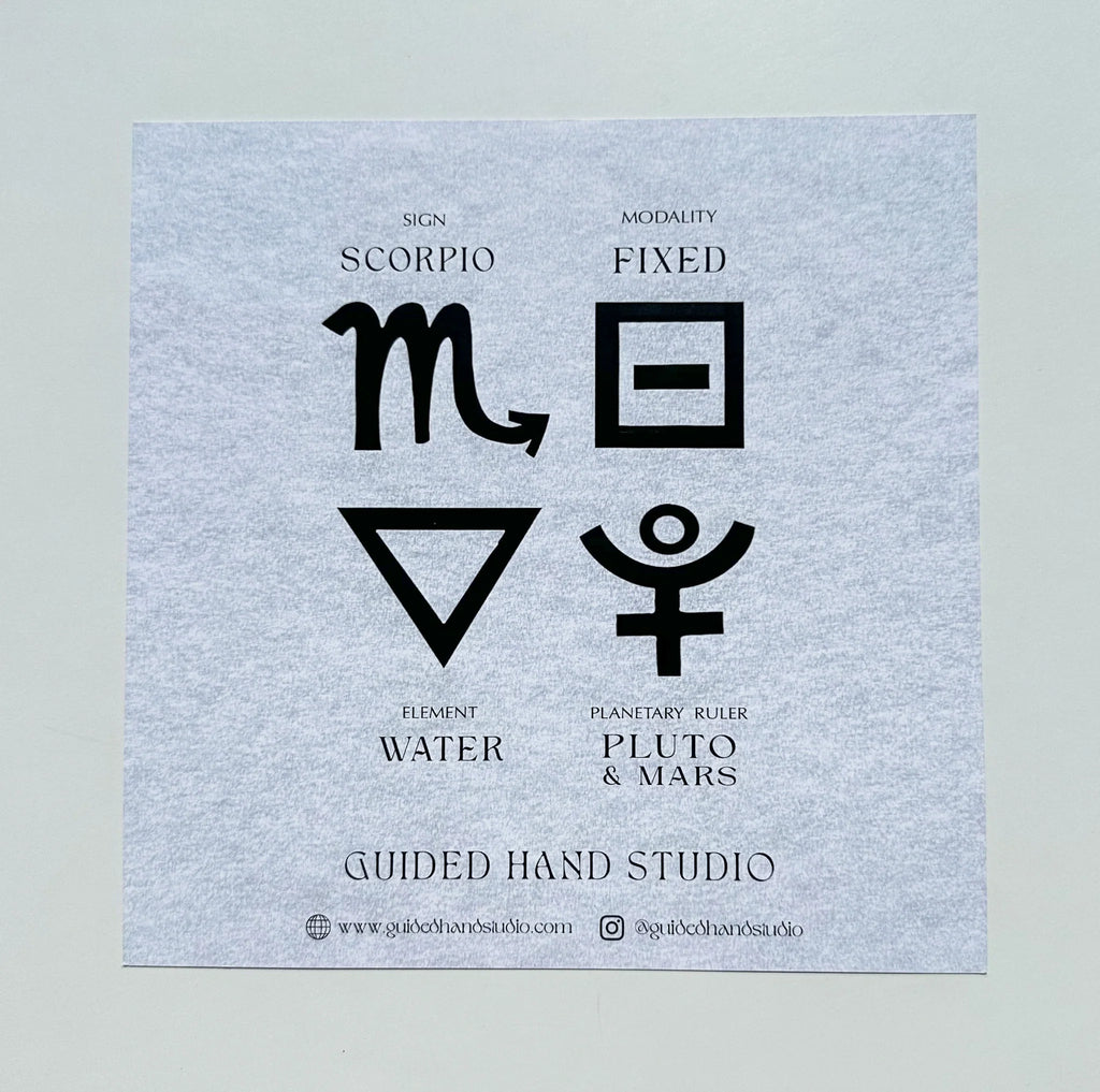 Guided Hand Studio - Zodiac Foil Prints