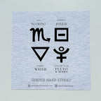 Guided Hand Studio - Zodiac Foil Prints
