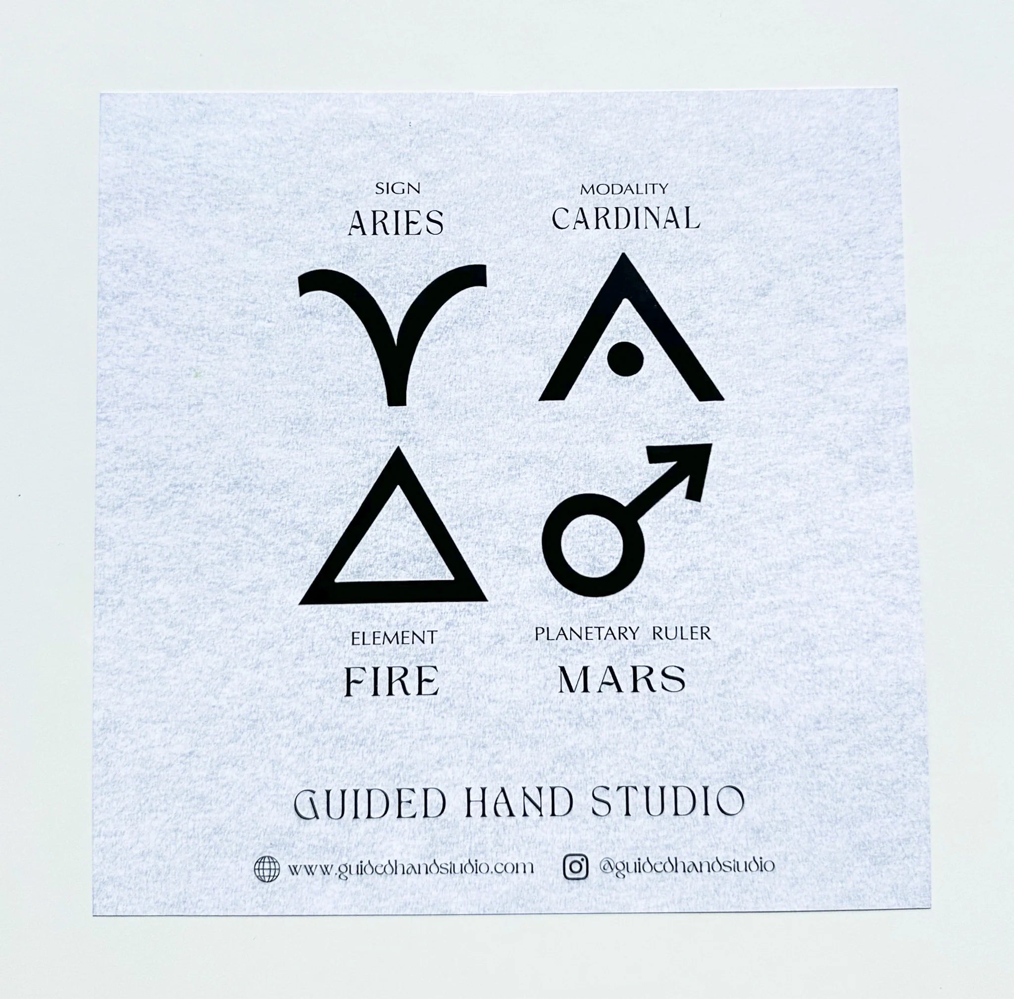Guided Hand Studio - Zodiac Foil Prints