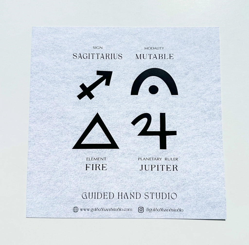 Guided Hand Studio - Zodiac Foil Prints