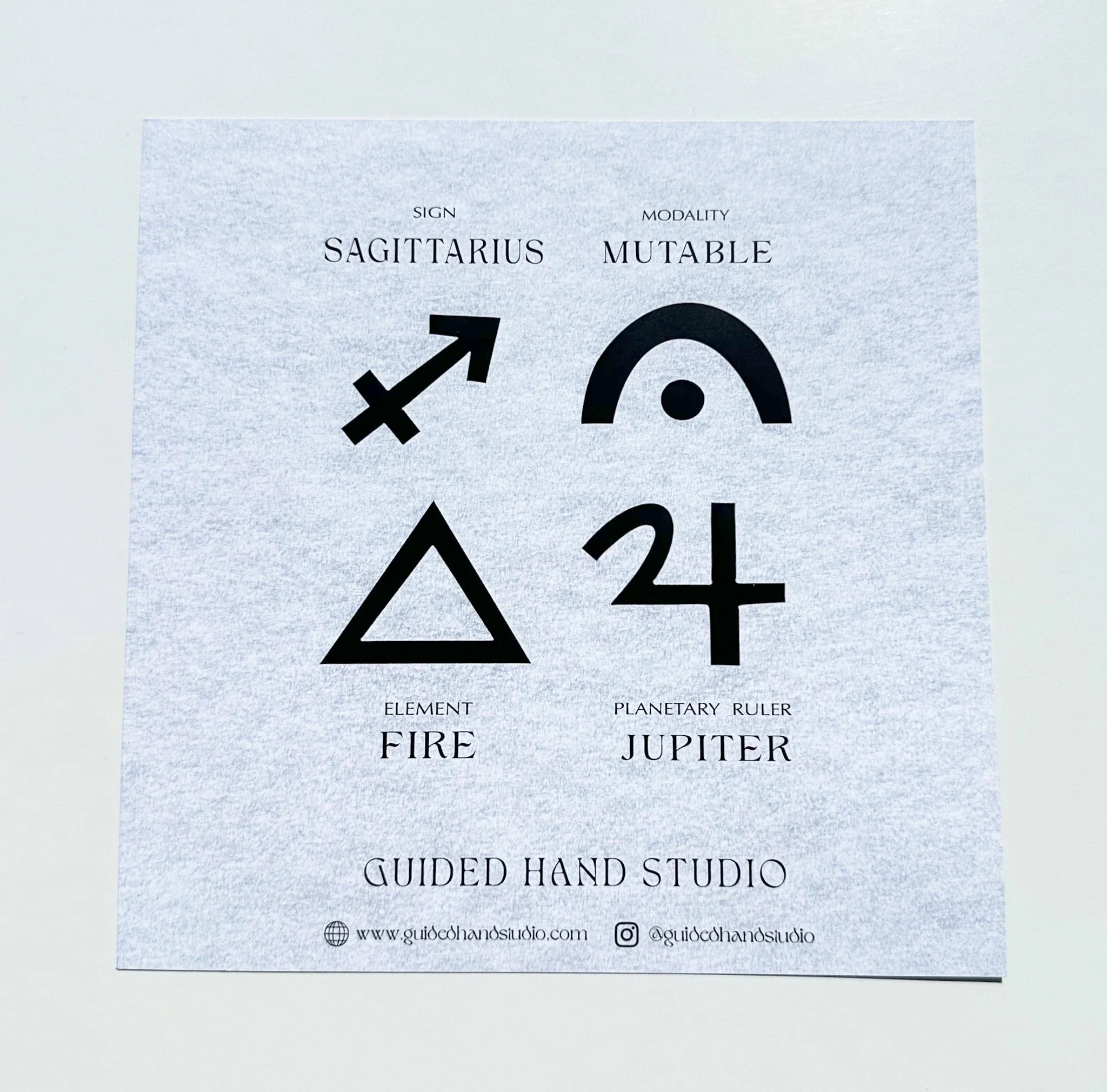 Guided Hand Studio - Zodiac Foil Prints