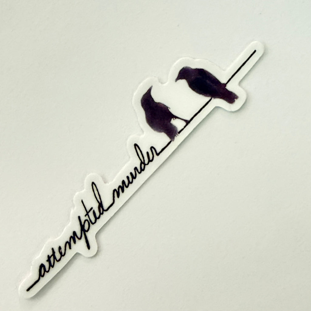 Gretchen Leachman - Attempted Murder Watercolor Sticker