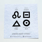 Guided Hand Studio - Zodiac Foil Prints
