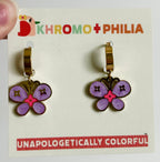 khromo+philia - Floral Huggie Earrings