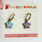 khromo+philia - Floral Huggie Earrings