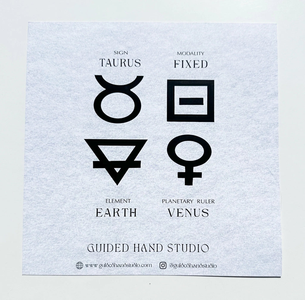 Guided Hand Studio - Zodiac Foil Prints