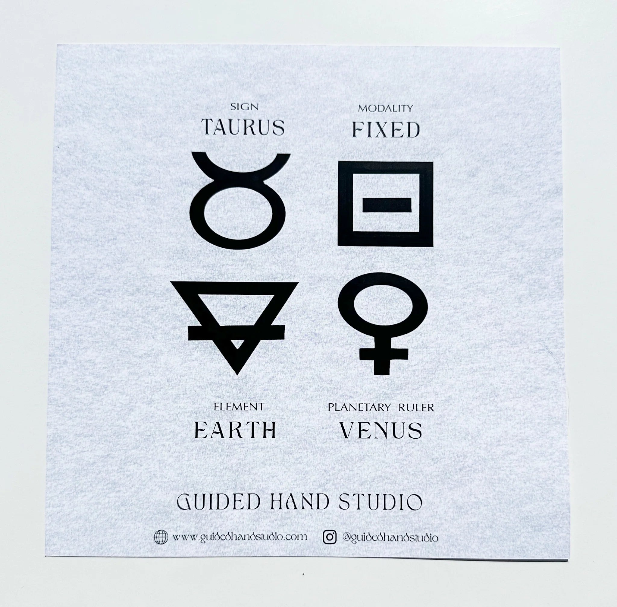 Guided Hand Studio - Zodiac Foil Prints
