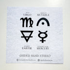 Guided Hand Studio - Zodiac Foil Prints