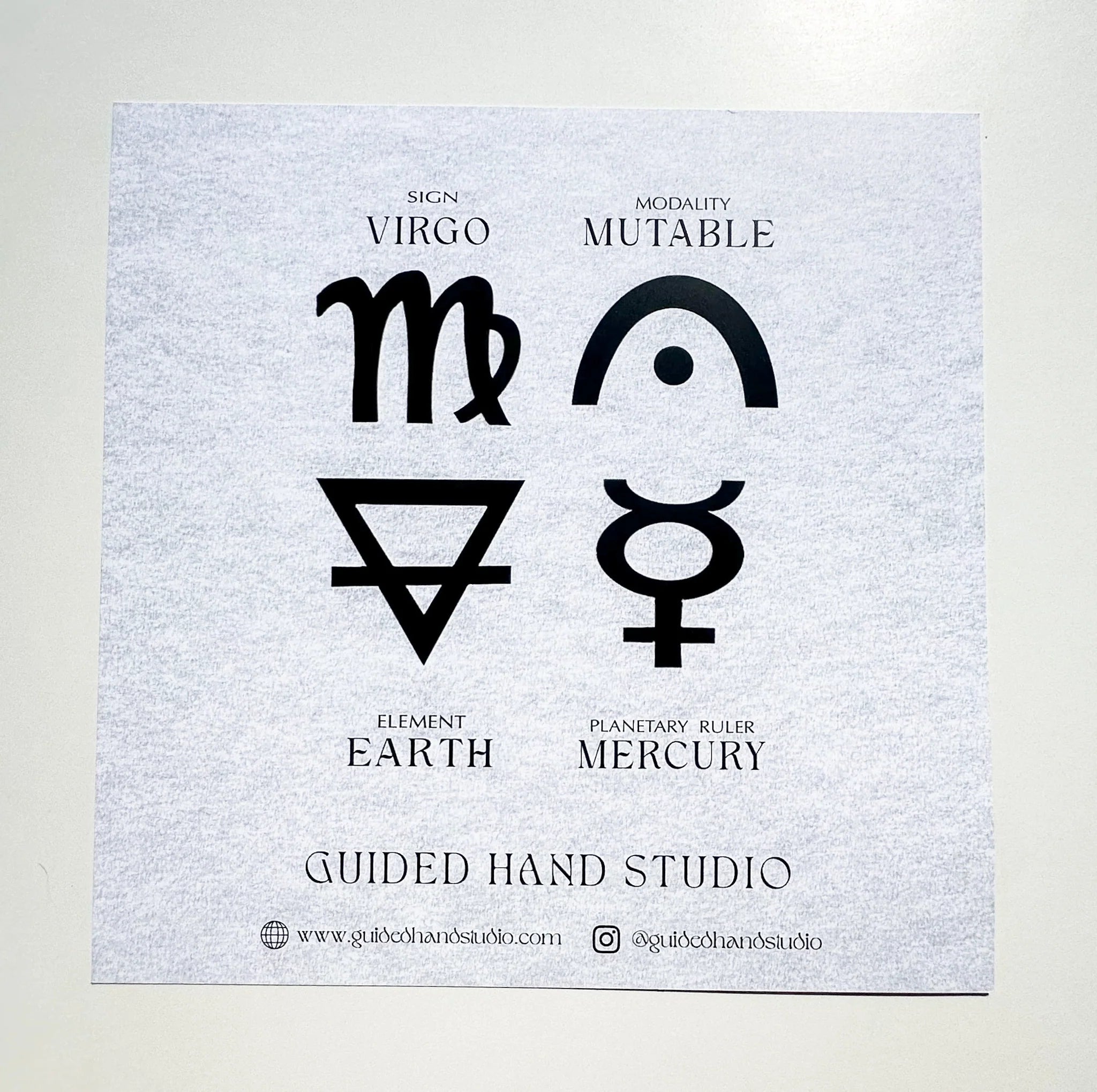 Guided Hand Studio - Zodiac Foil Prints