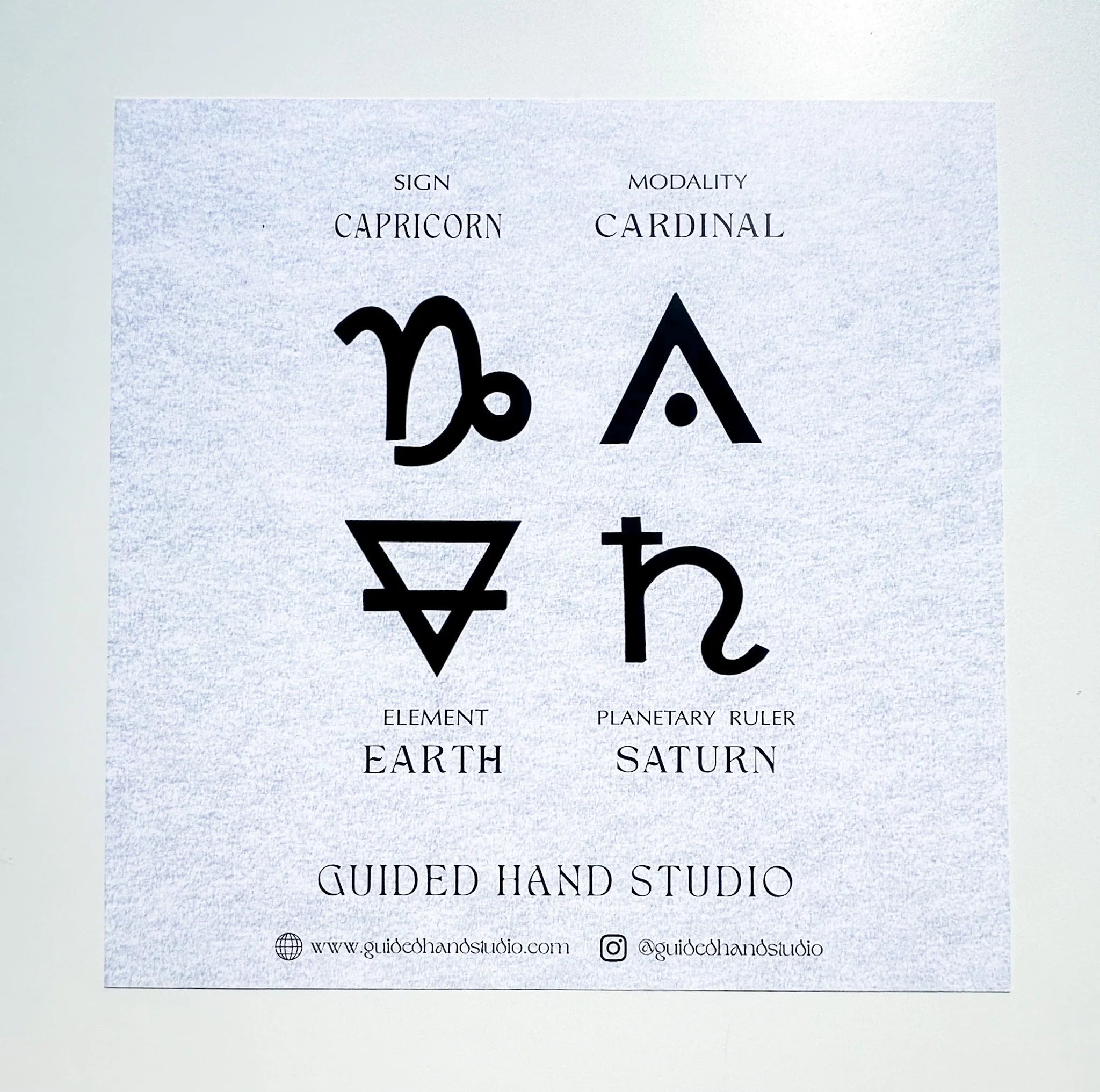 Guided Hand Studio - Zodiac Foil Prints