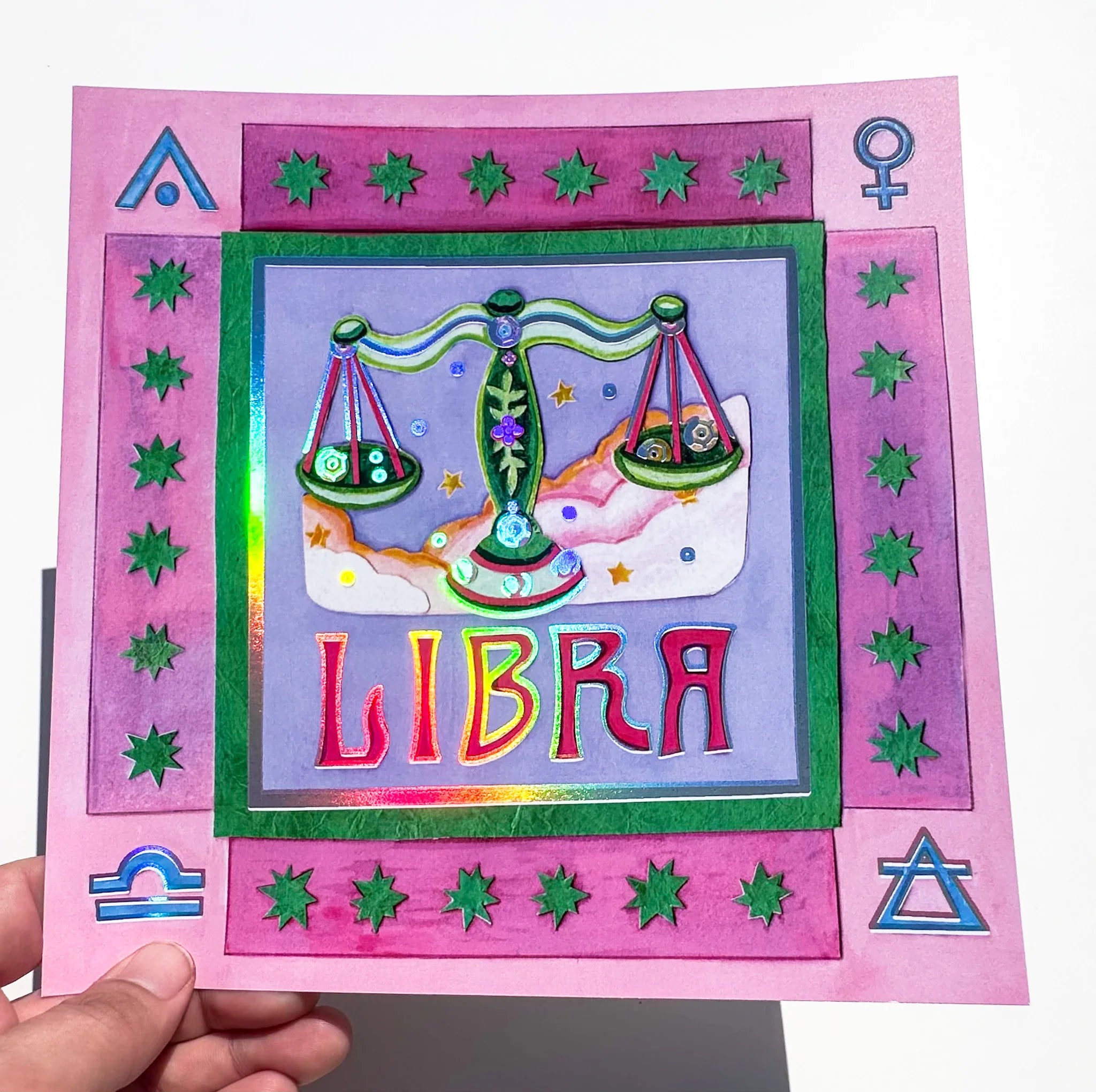 Guided Hand Studio - Zodiac Foil Prints