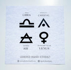 Guided Hand Studio - Zodiac Foil Prints
