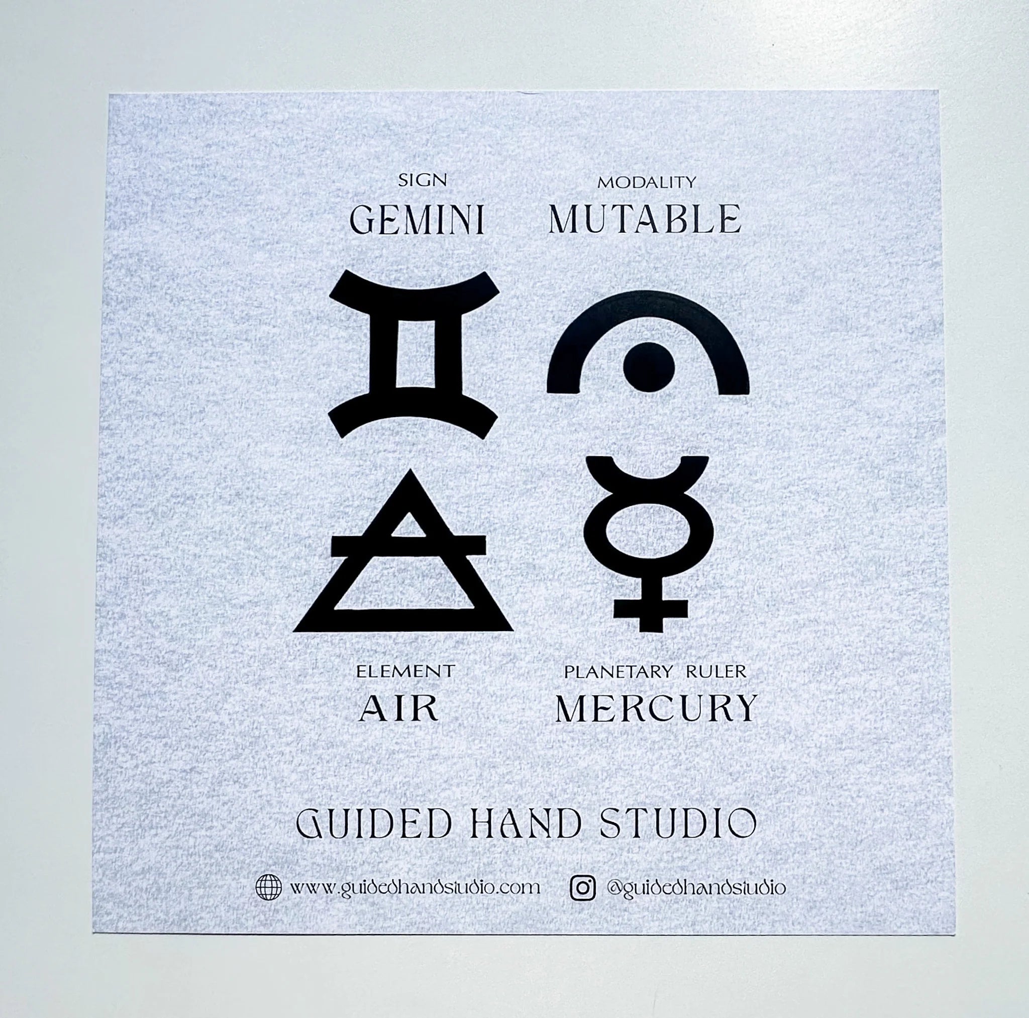 Guided Hand Studio - Zodiac Foil Prints