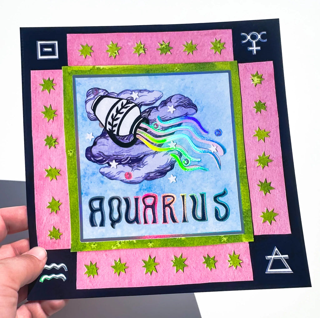 Guided Hand Studio - Zodiac Foil Prints