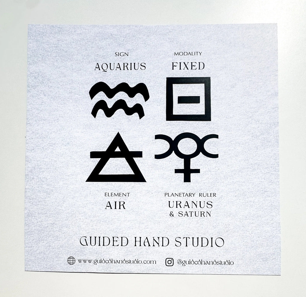 Guided Hand Studio - Zodiac Foil Prints