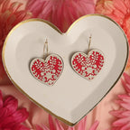Le Chic Miami - Doily Heart Hoop Earrings