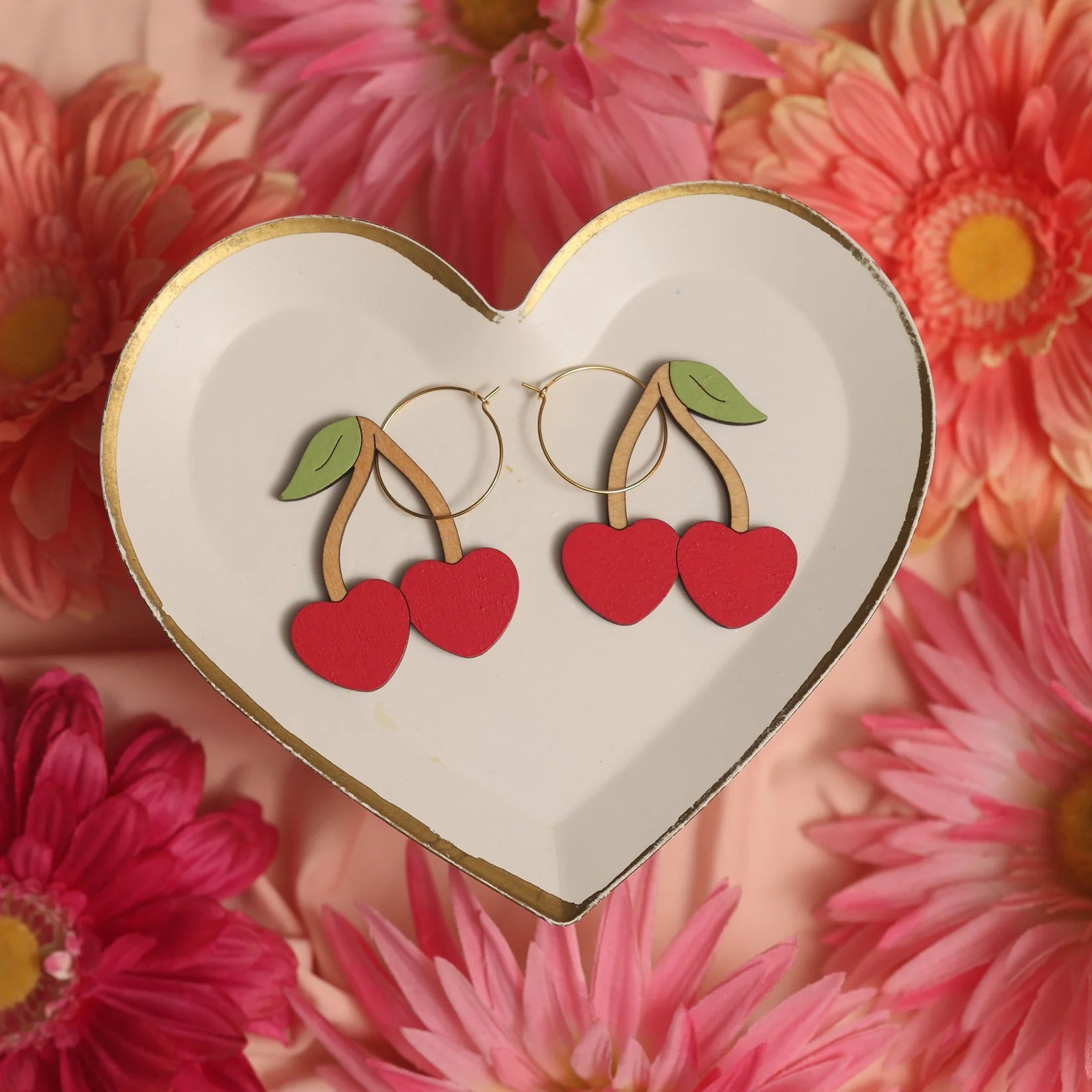 Le Chic Miami - Cherry Hoop Earrings