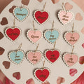 Le Chic Miami - Valentine Heart Hoop Earrings