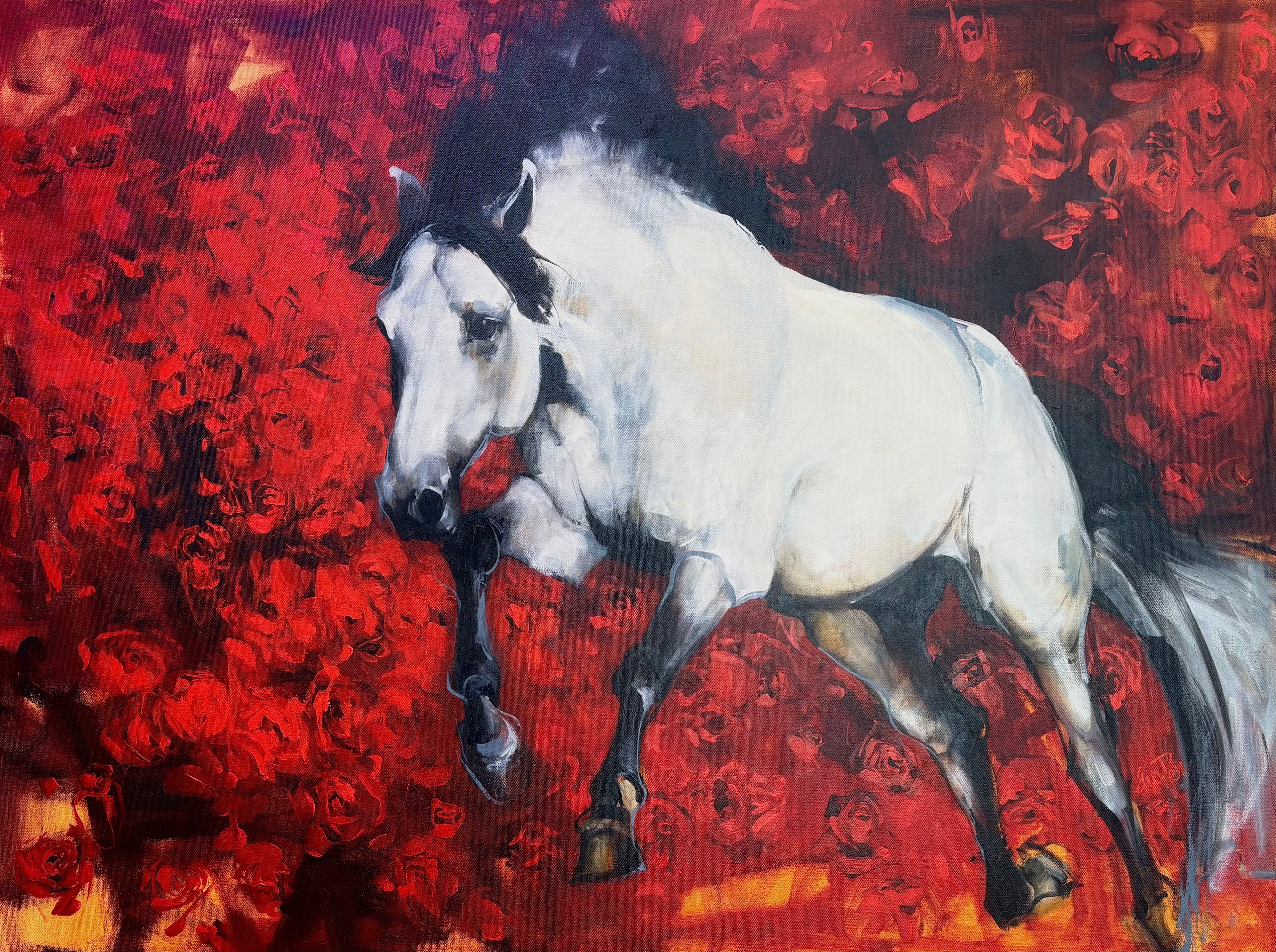 Ewa Perz - Red and White II
