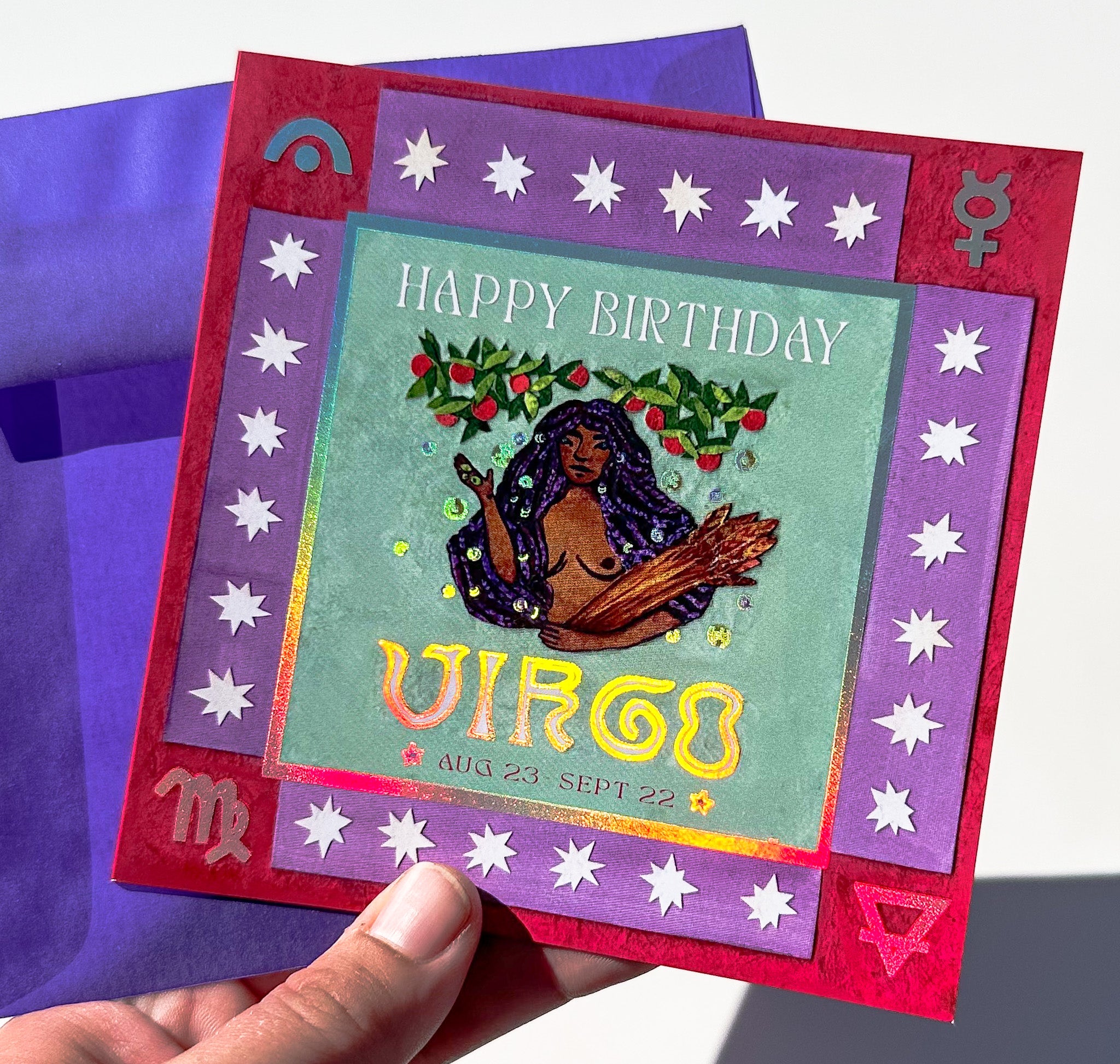 Guided Hand Studio Zodiac Birthday Cards