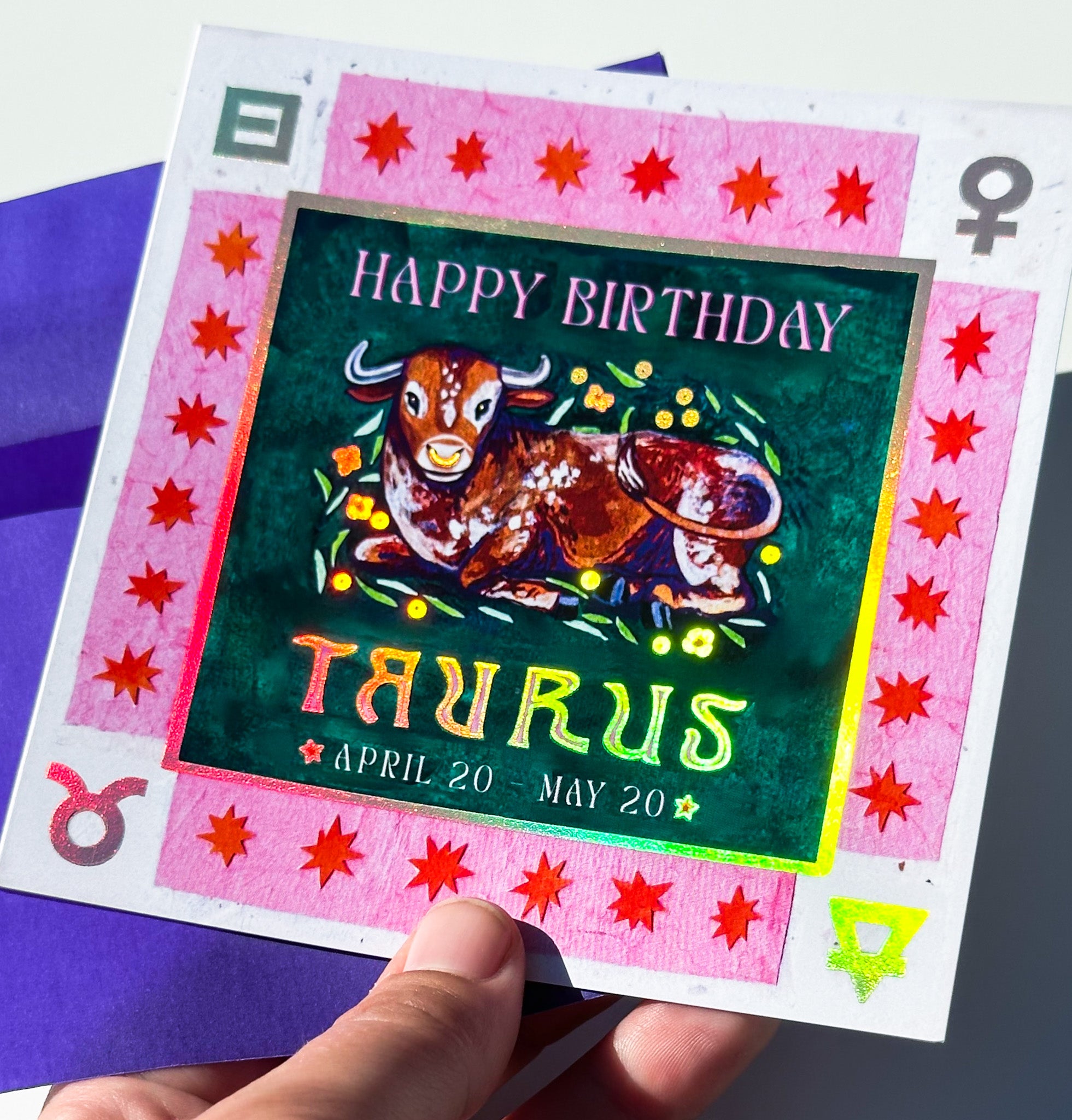 Guided Hand Studio Zodiac Birthday Cards