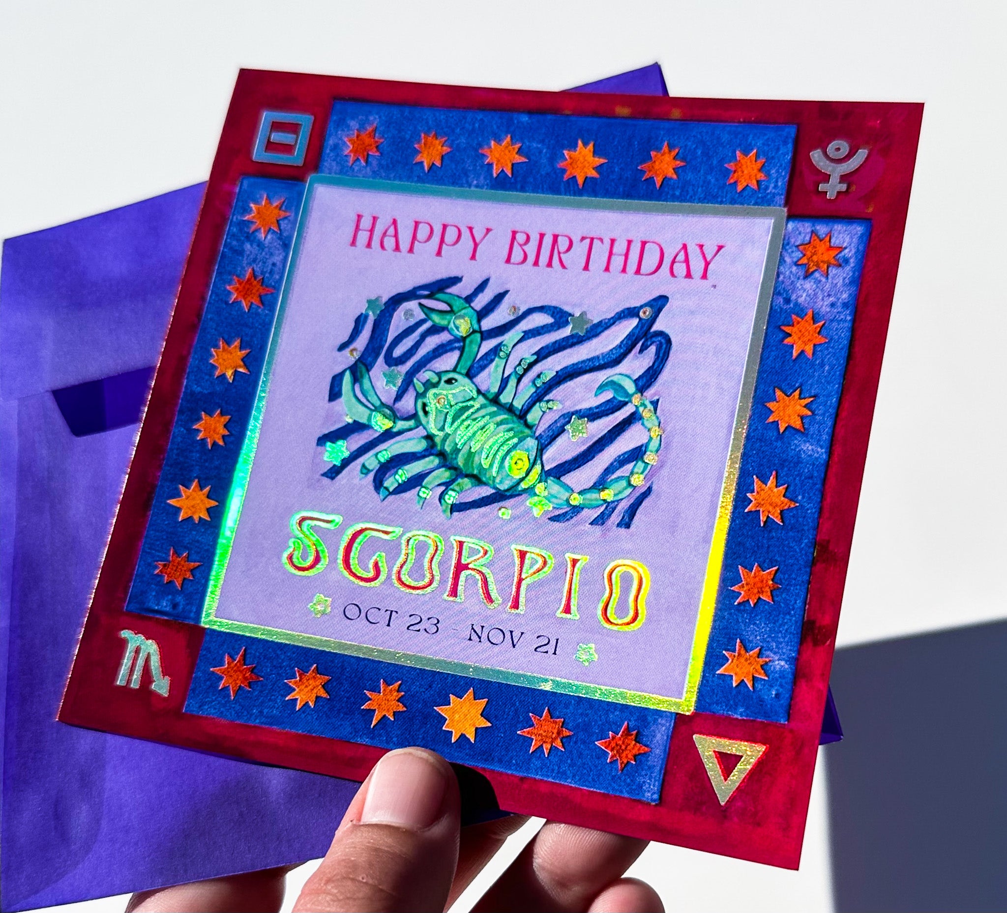 Guided Hand Studio Zodiac Birthday Cards