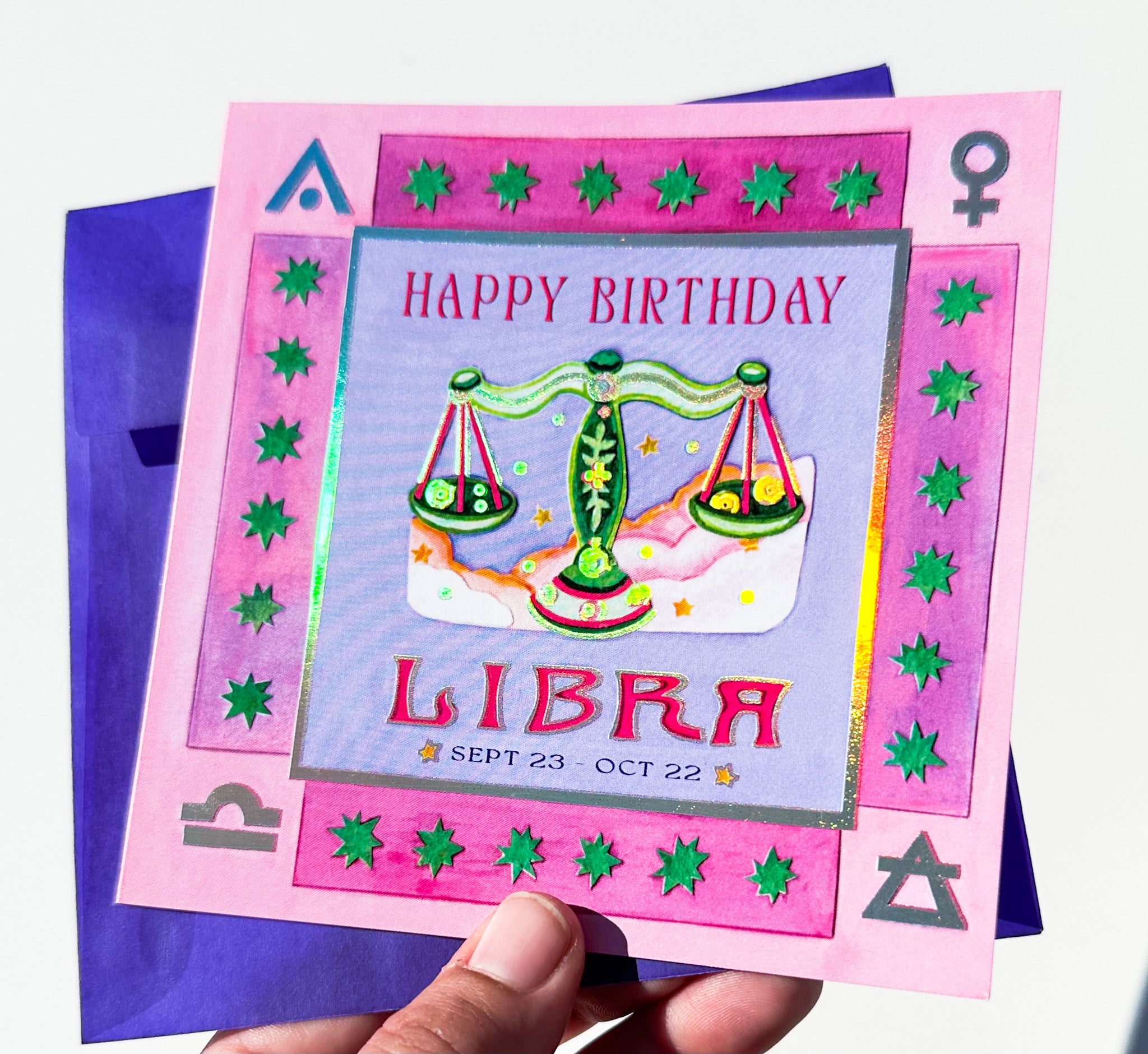 Guided Hand Studio Zodiac Birthday Cards