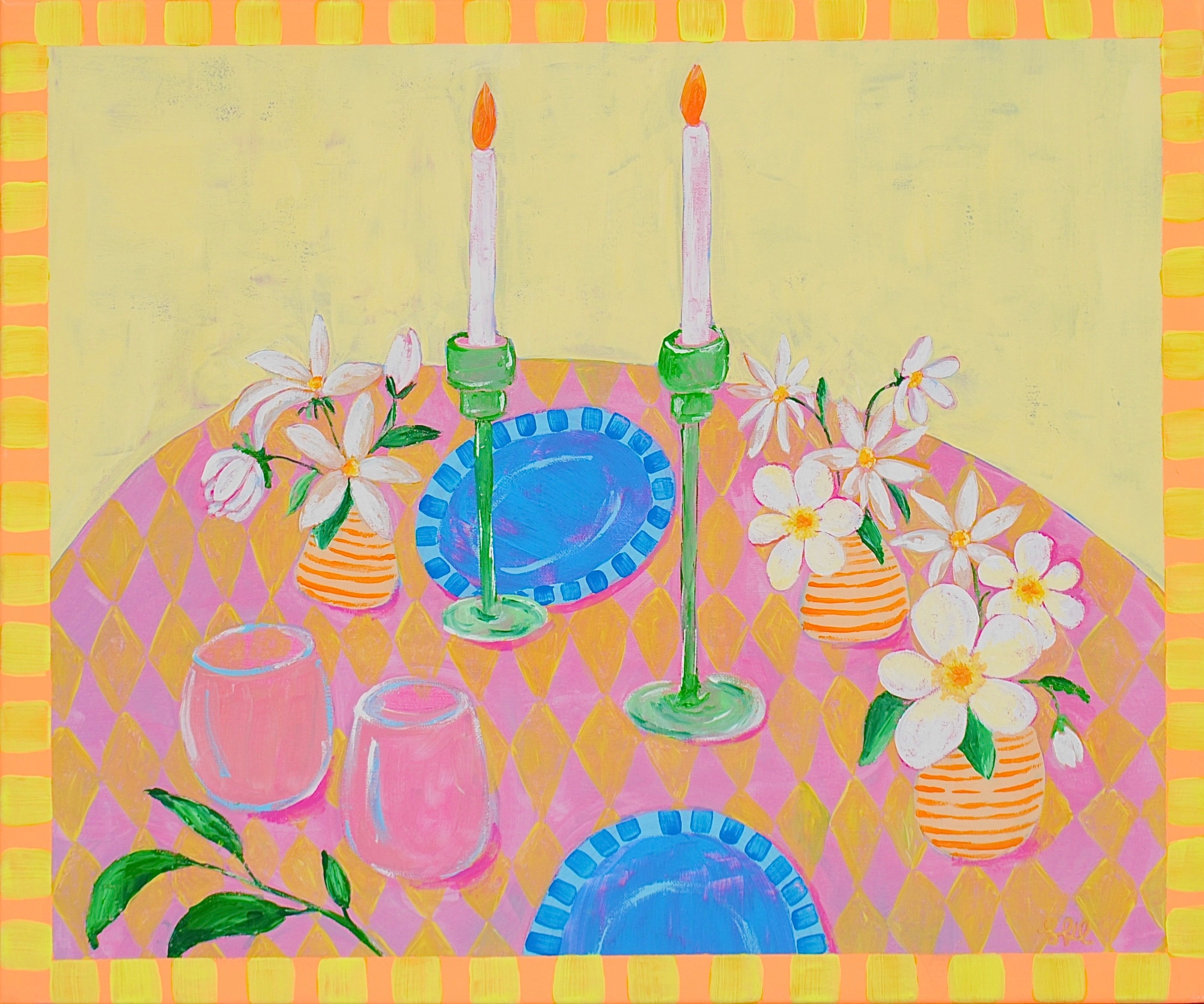 Sydney Lenz Art - Wine + Dine
