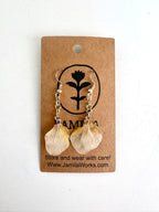 JamilaWorks - White Flower Earrings