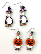 Awesome by Jenna - Halloween Goose Earrings