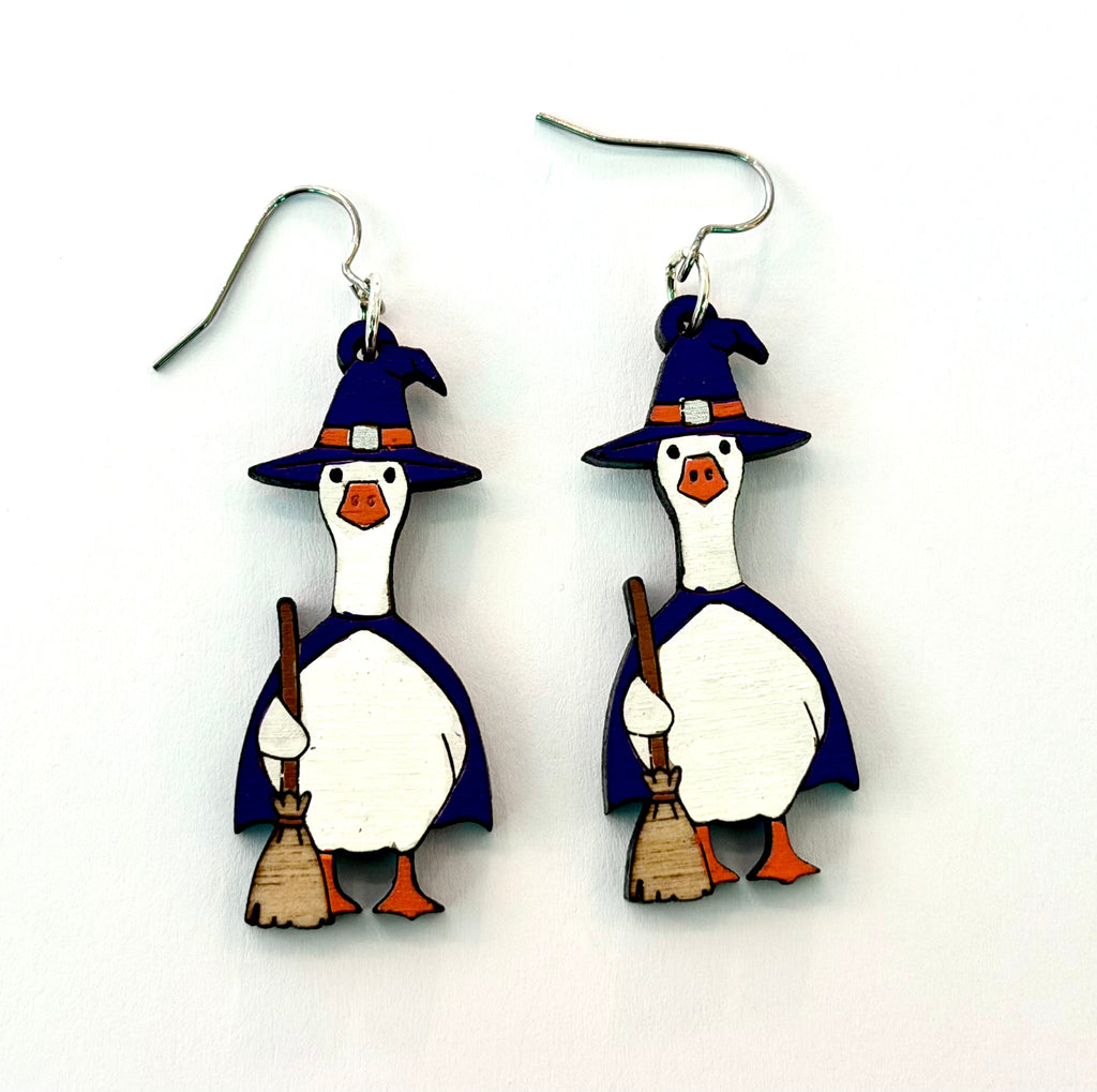 Awesome by Jenna - Halloween Goose Earrings